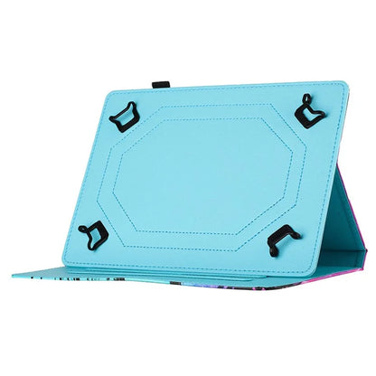 Universal 10-inch Tablet Case Pattern Printing Stand Card Holder Leather Cover