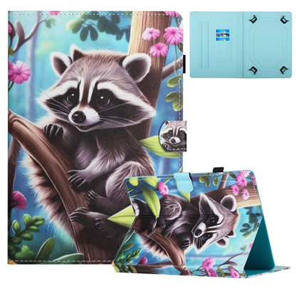 Universal 10-inch Tablet Case Pattern Printing Stand Card Holder Leather Cover