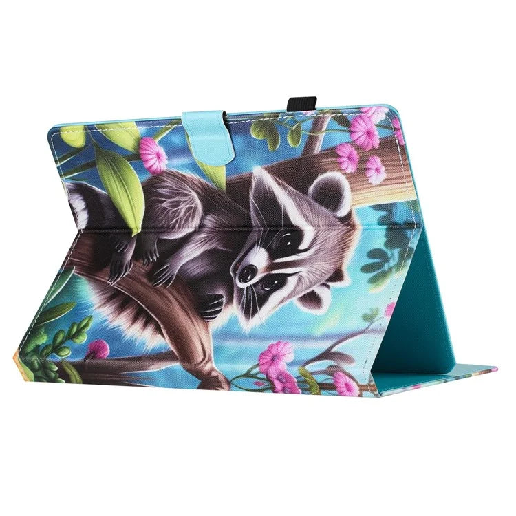 Universal 10-inch Tablet Case Pattern Printing Stand Card Holder Leather Cover