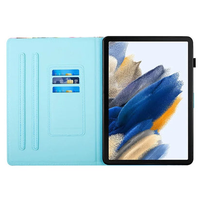 For Samsung Galaxy Tab A9+ Case Pattern Printing Stitching Leather Tablet Cover