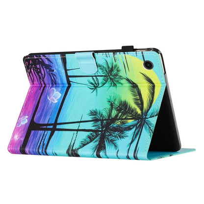 For Samsung Galaxy Tab A9+ Case Pattern Printing Stitching Leather Tablet Cover