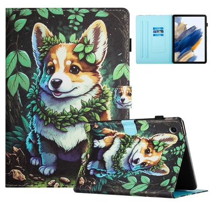 For Samsung Galaxy Tab A9+ Case Pattern Printing Stitching Leather Tablet Cover
