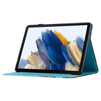 For Samsung Galaxy Tab A9+ Case Pattern Printing Stitching Leather Tablet Cover