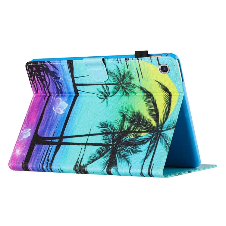 For Samsung Galaxy Tab S5e T720 / T725 Case Pattern Printing Card Holder Tablet Cover