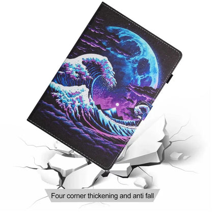 For Samsung Galaxy Tab S5e T720 / T725 Case Pattern Printing Card Holder Tablet Cover