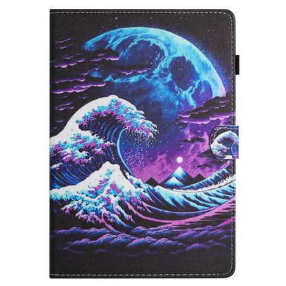 For Samsung Galaxy Tab S5e T720 / T725 Case Pattern Printing Card Holder Tablet Cover