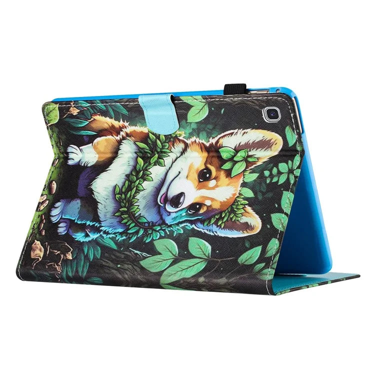 For Samsung Galaxy Tab S5e T720 / T725 Case Pattern Printing Card Holder Tablet Cover