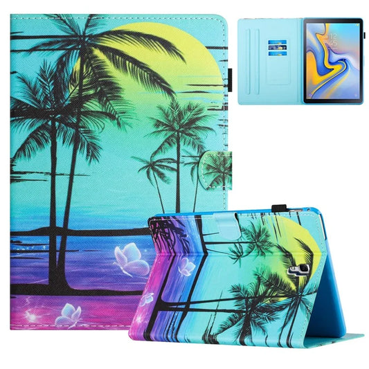 For Samsung Galaxy Tab A 10.5 (2018) T590 T595 Leather Case Card Slots Tablet Stand Cover