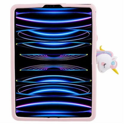 For iPad Air (2020) / (2022) / iPad Pro 11 (2020) / (2021) / (2022) Kickstand Case Cartoon Horse Anti-drop Tablet Cover