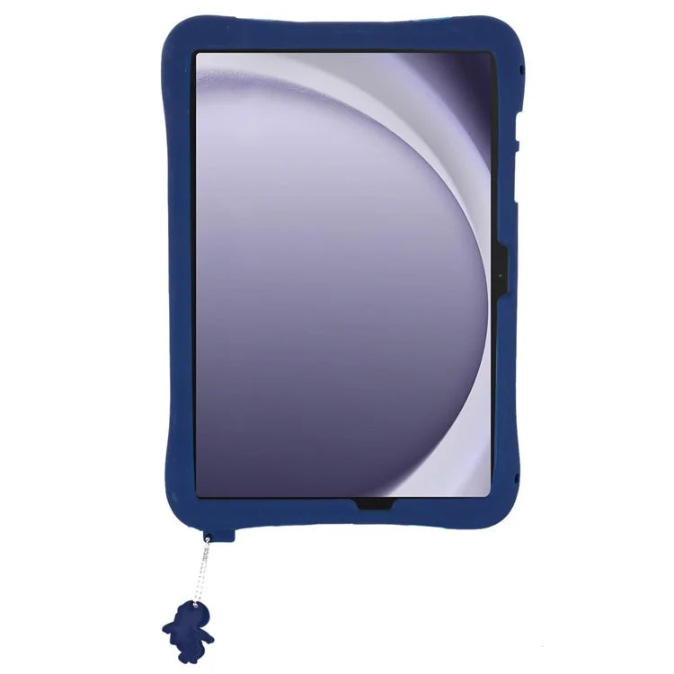 For Samsung Galaxy Tab A9+ Case Astronaut Design Silicone + PC Tablet Kickstand Cover