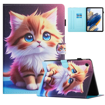 For Lenovo Tab M10 Plus X606F Case Stitching Pattern Printing Stand Tablet Cover