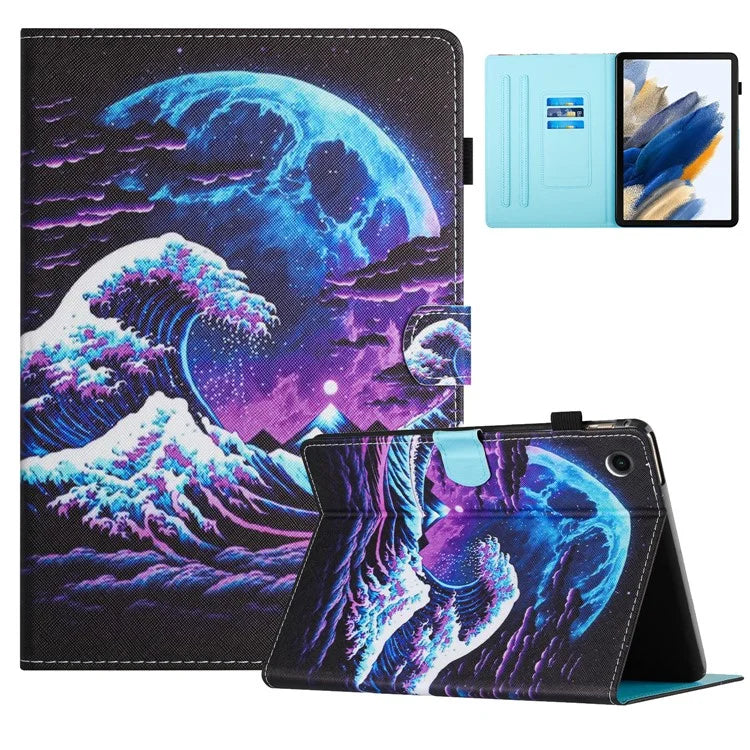 For Lenovo Tab M10 Plus X606F Case Stitching Pattern Printing Stand Tablet Cover