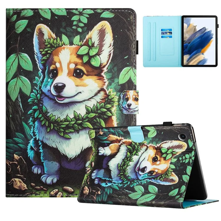 For Lenovo Tab M10 Plus X606F Case Stitching Pattern Printing Stand Tablet Cover