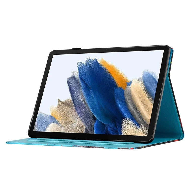 For Lenovo Tab M10 Plus X606F Case Stitching Pattern Printing Stand Tablet Cover