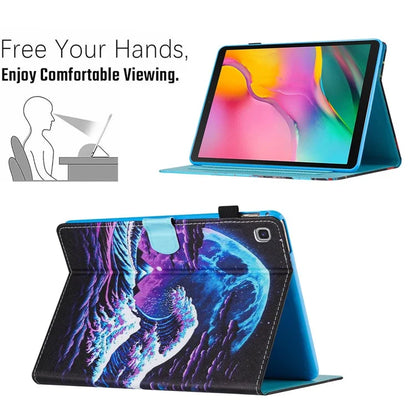 For Samsung Galaxy Tab S6 Lite (2024) / S6 Lite (2022) / S6 Lite (2020) SM-P610 P615 Leather Case Card Slots Tablet Stand Cover