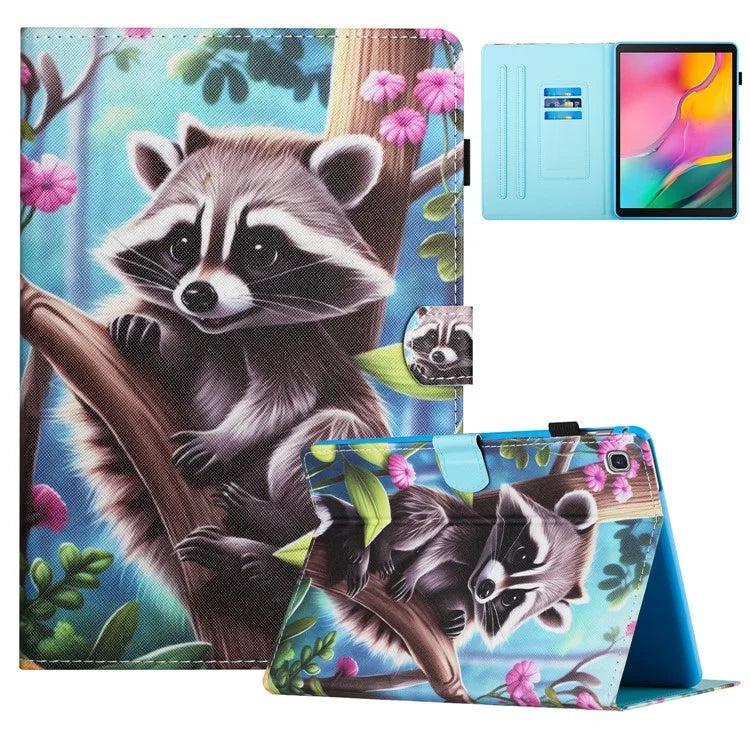 For Samsung Galaxy Tab S6 Lite (2024) / S6 Lite (2022) / S6 Lite (2020) SM-P610 P615 Leather Case Card Slots Tablet Stand Cover