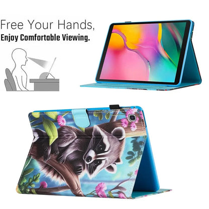 For Samsung Galaxy Tab S6 Lite (2024) / S6 Lite (2022) / S6 Lite (2020) SM-P610 P615 Leather Case Card Slots Tablet Stand Cover