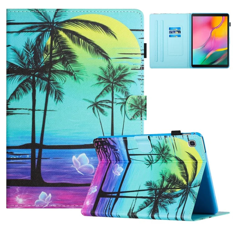 For Samsung Galaxy Tab S6 Lite (2024) / S6 Lite (2022) / S6 Lite (2020) SM-P610 P615 Leather Case Card Slots Tablet Stand Cover