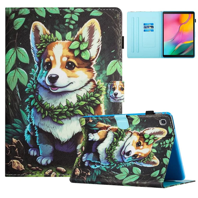 For Samsung Galaxy Tab S6 Lite (2024) / S6 Lite (2022) / S6 Lite (2020) SM-P610 P615 Leather Case Card Slots Tablet Stand Cover
