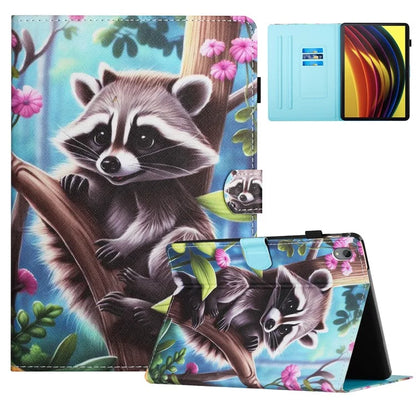 For Lenovo Tab P11 J606F Case Pattern Printing Tablet Cover with Card Slots