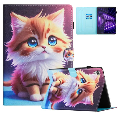 For Lenovo Tab M10 HD Gen 2 X306X Case Pattern Printing PU Leather Tablet Protective Cover