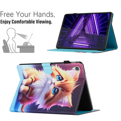 For Lenovo Tab M10 HD Gen 2 X306X Case Pattern Printing PU Leather Tablet Protective Cover