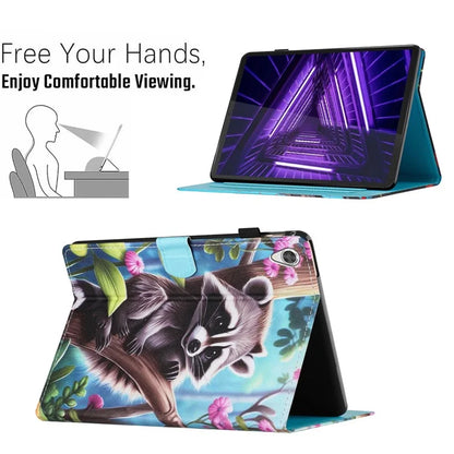 For Lenovo Tab M10 HD Gen 2 X306X Case Pattern Printing PU Leather Tablet Protective Cover
