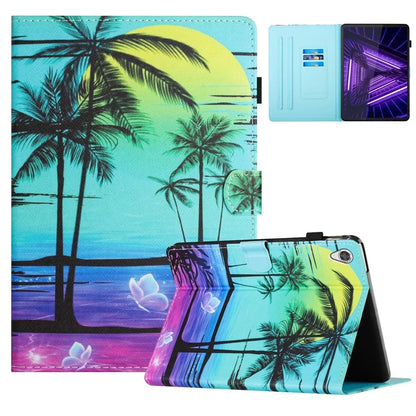 For Lenovo Tab M10 HD Gen 2 X306X Case Pattern Printing PU Leather Tablet Protective Cover