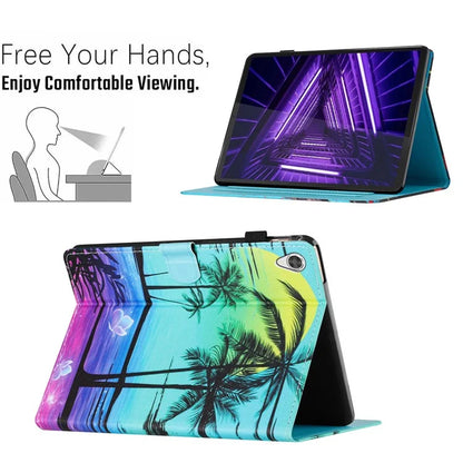 For Lenovo Tab M10 HD Gen 2 X306X Case Pattern Printing PU Leather Tablet Protective Cover