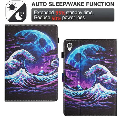 For Lenovo Tab M10 HD Gen 2 X306X Case Pattern Printing PU Leather Tablet Protective Cover