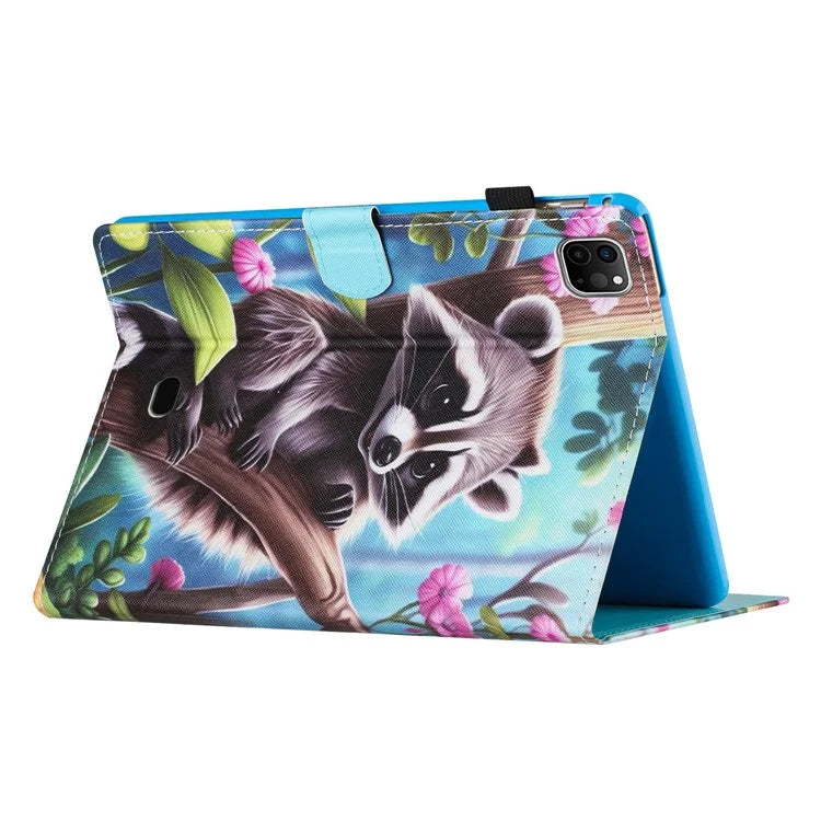 For iPad Pro 11 (2021) / (2022) / (2020) / iPad Air (2020) / (2022) Case Pattern Printing Leather Tablet Cover