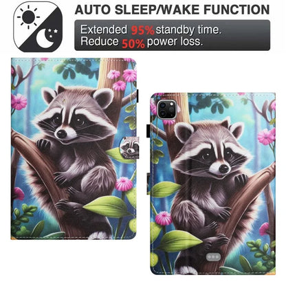 For iPad Pro 11 (2021) / (2022) / (2020) / iPad Air (2020) / (2022) Case Pattern Printing Leather Tablet Cover