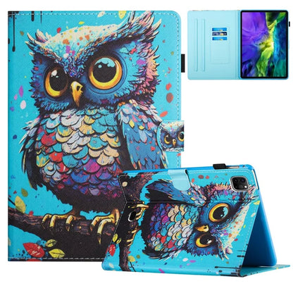 For iPad Pro 11 (2021) / (2022) / (2020) / iPad Air (2020) / (2022) Case Pattern Printing Leather Tablet Cover