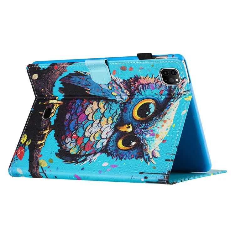 For iPad Pro 11 (2021) / (2022) / (2020) / iPad Air (2020) / (2022) Case Pattern Printing Leather Tablet Cover