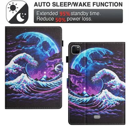 For iPad Pro 11 (2021) / (2022) / (2020) / iPad Air (2020) / (2022) Case Pattern Printing Leather Tablet Cover