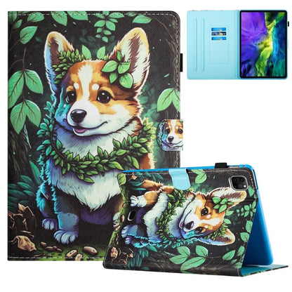 For iPad Pro 11 (2021) / (2022) / (2020) / iPad Air (2020) / (2022) Case Pattern Printing Leather Tablet Cover