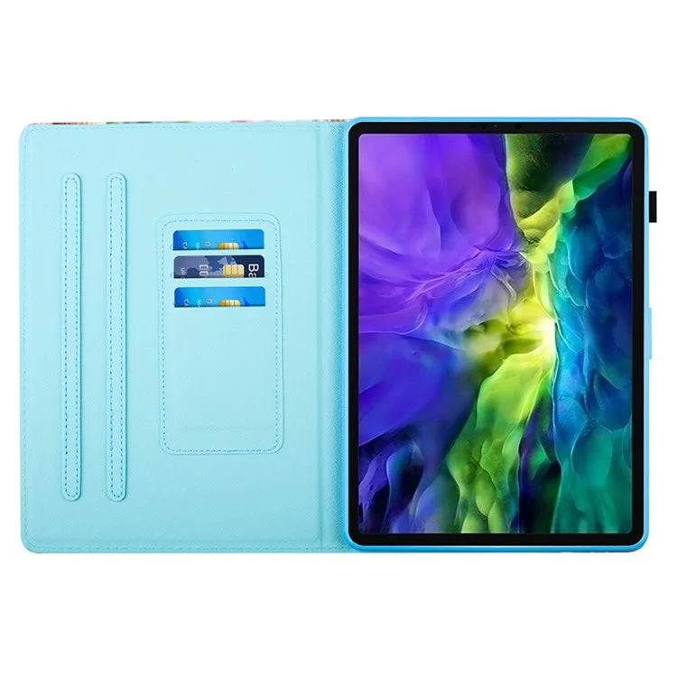 For iPad Pro 11 (2021) / (2022) / (2020) / iPad Air (2020) / (2022) Case Pattern Printing Leather Tablet Cover