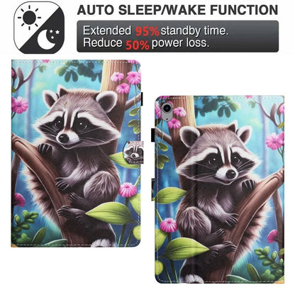 For iPad 10.9 (2022) Case PU Leather Card Holder Pattern Printed Tablet Cover