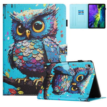 For iPad 10.9 (2022) Case PU Leather Card Holder Pattern Printed Tablet Cover