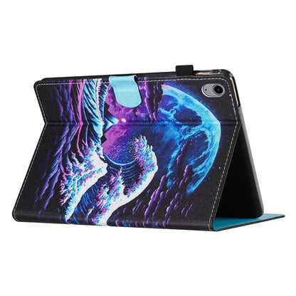 For iPad 10.9 (2022) Case PU Leather Card Holder Pattern Printed Tablet Cover