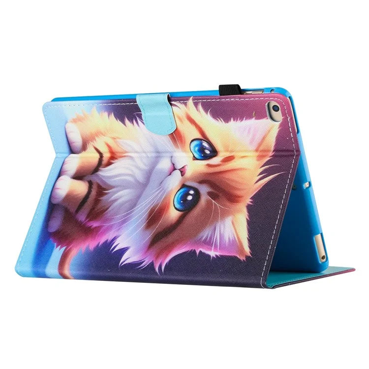 For iPad Air (2013) / Air 2 / iPad 9.7-inch (2017)(2018) Case Pattern Printed Leather Stand Tablet Cover