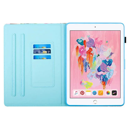 For iPad Air (2013) / Air 2 / iPad 9.7-inch (2017)(2018) Case Pattern Printed Leather Stand Tablet Cover