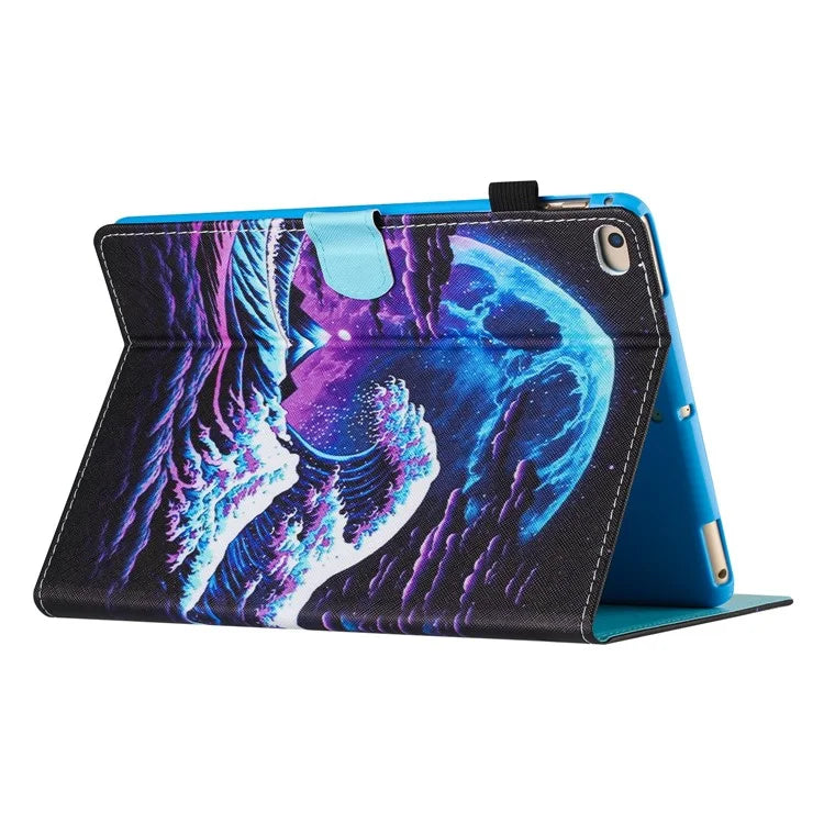 For iPad Air (2013) / Air 2 / iPad 9.7-inch (2017)(2018) Case Pattern Printed Leather Stand Tablet Cover