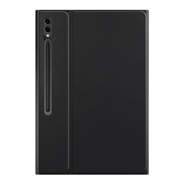 For Samsung Galaxy Tab S9 Ultra Case PU Leather Pen Slot Tablet Cover + Bluetooth Keyboard with Touchpad