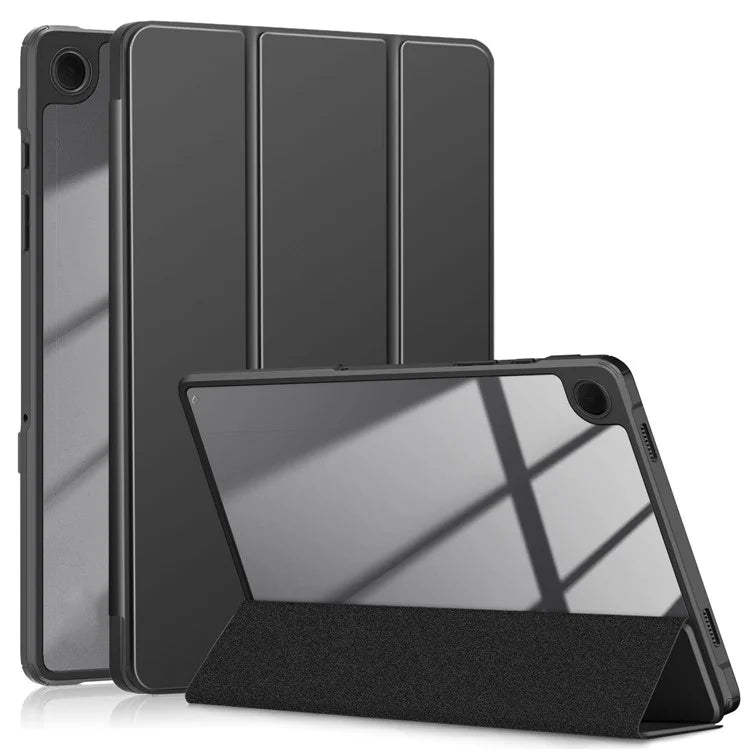 For Samsung Galaxy Tab A9+ x210 x216 Case Leather+TPU+Acrylic Tri-fold Stand Cover
