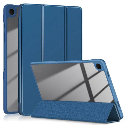For Samsung Galaxy Tab A9+ x210 x216 Case Leather+TPU+Acrylic Tri-fold Stand Cover