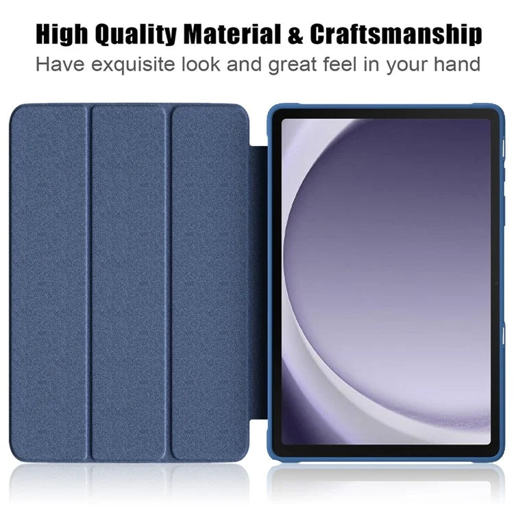 For Samsung Galaxy Tab A9+ x210 x216 Case Leather+TPU+Acrylic Tri-fold Stand Cover