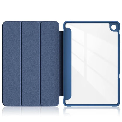 For Samsung Galaxy Tab A9+ x210 x216 Case Leather+TPU+Acrylic Tri-fold Stand Cover