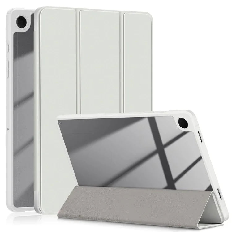 For Samsung Galaxy Tab A9+ x210 x216 Case Leather+TPU+Acrylic Tri-fold Stand Cover