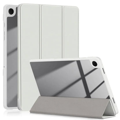 For Samsung Galaxy Tab A9+ x210 x216 Case Leather+TPU+Acrylic Tri-fold Stand Cover